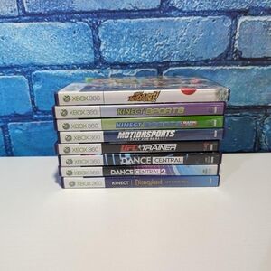 Lot of 8 Microsoft Xbox 360 Kinect Videogames